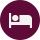 Image of a bed icon 