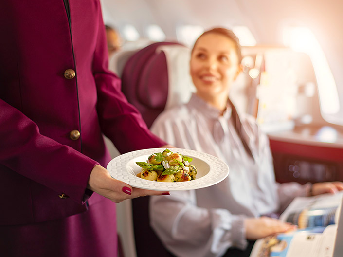 Image of Qatar Airways' Cuisine